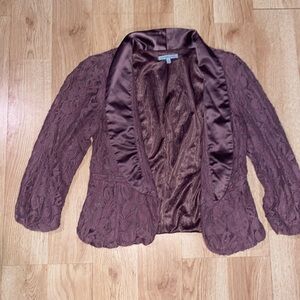 Charlotte Russe Purple Lace Blazer